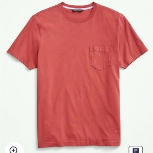 NWT Brooks Brothers Washed Supima Cotton Crew Neck T-Shirt - XXL light red